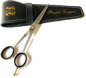 Barber Hair Cutting Scissors Shears 7.5" - Professional Grade Precision Shears for Haircuts and Trimming, with Pouch