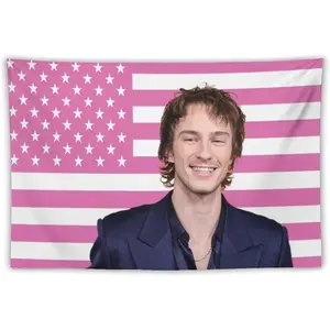 Rafe Cameron Drew Actor Starkey 3 * 5 FT Pink American Flag Tapestry Polyester Wall Art Tapestry Decorative Bedroom Modern Home Wall Hanging Wall Decoration Merch(40 * 60IN)
