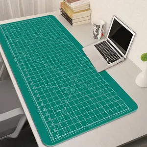 Green Grid Cutting Mat Mouse Pad | Craft & Home Office Desk Mat | Oversized Non-Slip for Crafters & Office Workers | Precision Grid Aesthetic | Perfect for Gaming Setup & Desk Decor Desk Accessories#FYP #CraftEssentials #PrecisionGrid #GamingMat