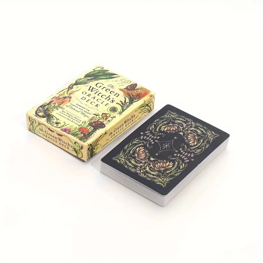 Witch's Oracle Deck, Natural Magic Healing Cards, Spiritual Guidance Tool, Mystical Tarot Alternative, Energy Alignment Aid, Halloween