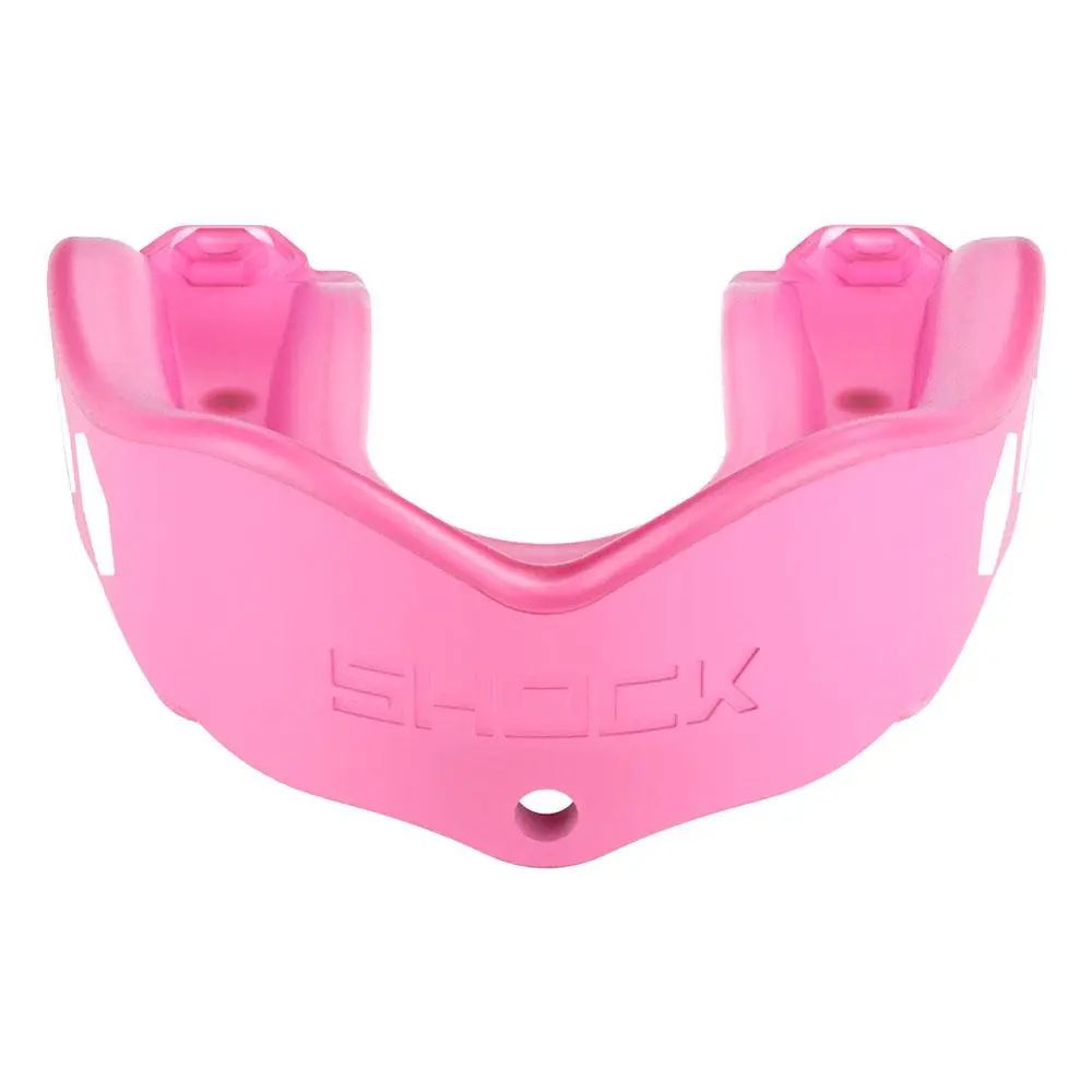 Shock Doctor Gel Max Flavor Fusion Bubblegum Mouthguard - Triple Layer Protection with Quick Release Tether for Impact Sports