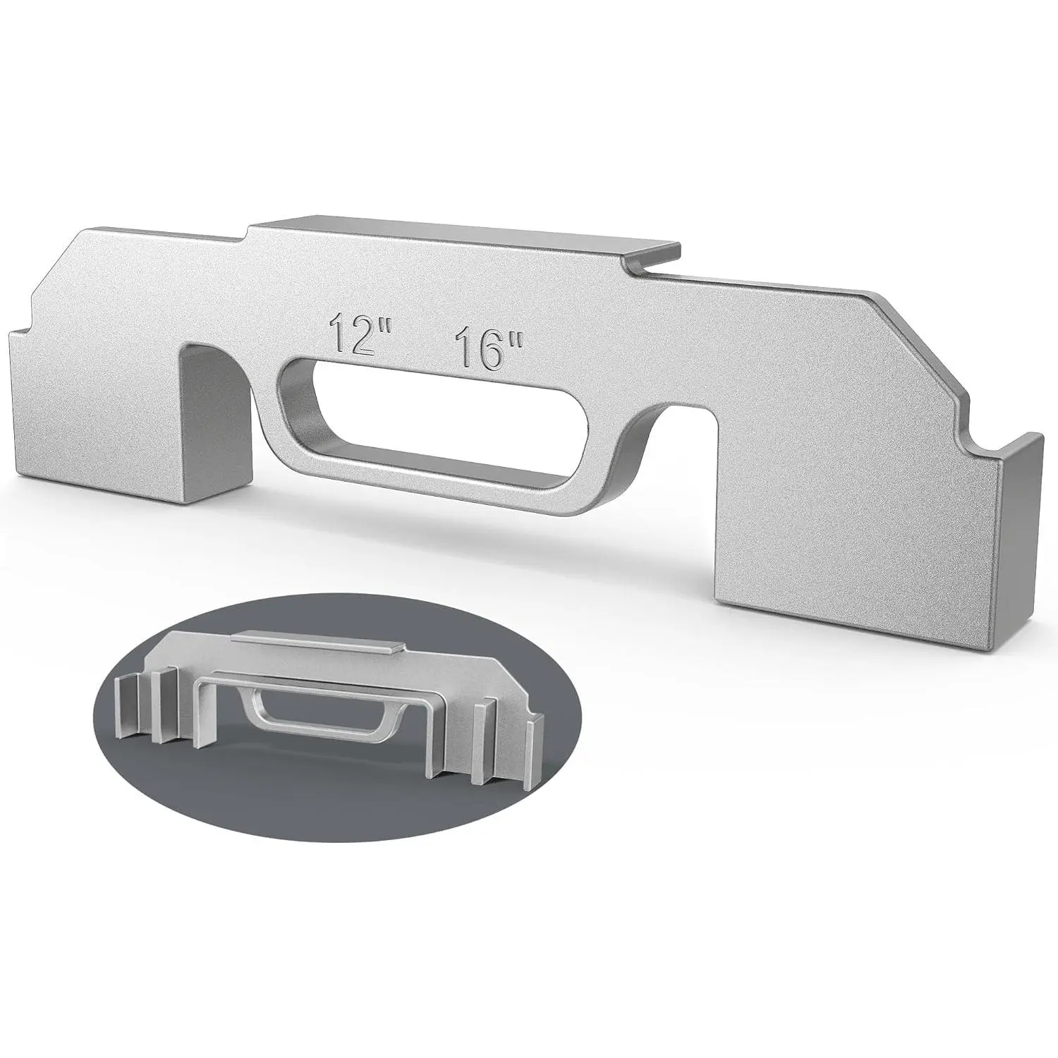 3 in 1 Framing Tools, 12", 14" & 16" On-Center Stud Layout Tool,  Cast Aluminum Framing Jig, Stud Framing Tool for Walls, Roofs, Floors or Ladders