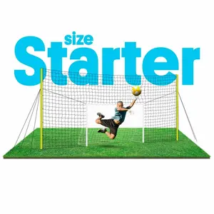 Open Goaaal® Starter 3-in-1 Soccer Goal Trainer - Patented All-in-One Goal Rebounder & Backstop for Younger Players - Durable & Engaging Practice System