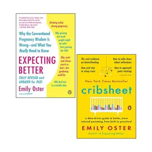 Cribsheet & Expecting Better 2 Books Collection Set By Emily Oster