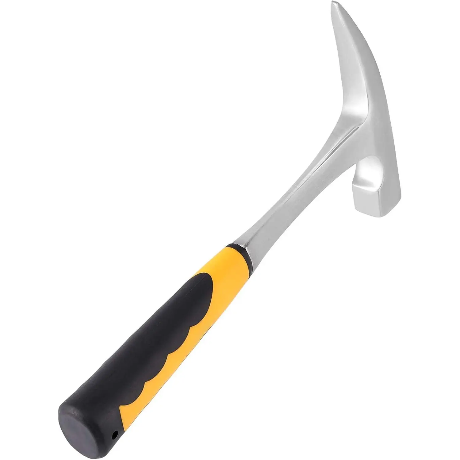 32oz Rock Pick Hammer, 12 Inch  Carbon Steel Chipping Hammers with Skid Handle Polished Tip, Geologist Hammer for Mining for Mining, Geological Prospecting, Camping