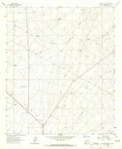 Culberson Ranch New Mexico USGS Topographic Quadrangle Map, 1963, 1:24000