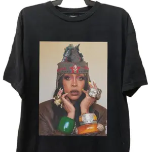 Retro Erykah Badu Country Music Shirt, Erykah Badu Albums Graphic Unisex Shirt Cotton Fabric Top