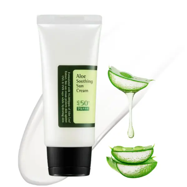Generic Aloe Vera Soothing Sun Cream SPF50+ PA+++ for All Skin Types with Aloe  Soothing Sun Protection - TikTok Shop