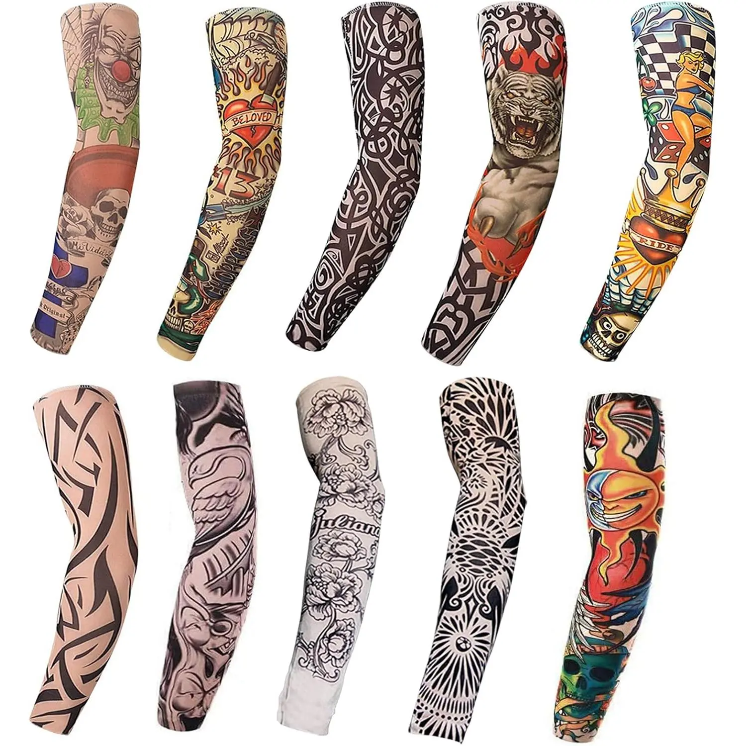 Tatoo Sleeves Men, Women, and Kids – Fake Temporary Tattoo Sleeve for Outdoor Sports