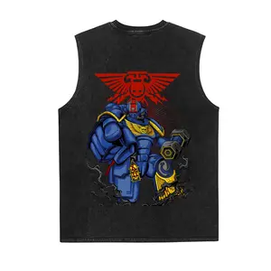 Warhammer 40,000 Game Vintage Tank 90s Graphic Sleeveless Tank Tops Men Vest Streetwear Outfits Men Vacation Outfits Sleeveless Shirt