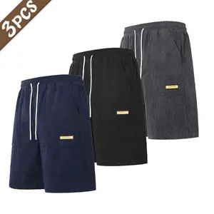 Men's Corduroy Shorts Set of 3 Soft Cozy Street Style Sweatshirt Available Affordable Flattering Comfortable & Stylish