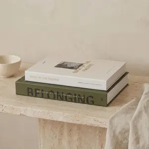 Elegant Decorative Book Set, Two Books Per Pack, Enhances Coffee Table, Bookshelf, Fireplace Mantel, Modern Home Decor, Fake Book Ornament, Modern Decorations