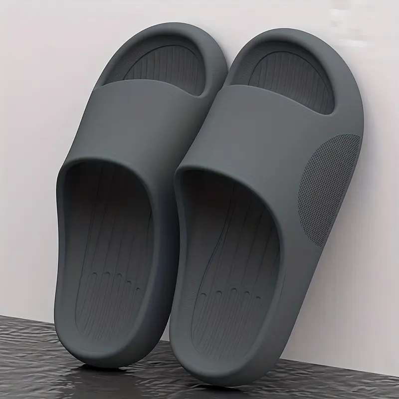 Men's Sandals, Pillow-Style EVA Slip-Ons with Thick Cushioned Sole, Non-Slip & Quick-Drying for Beach, Pool & Home, Slip On