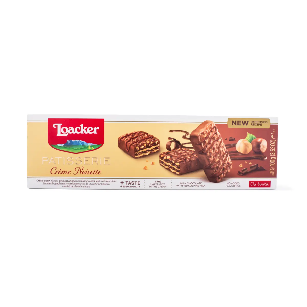 Loacker GP Chocolate Biscuits Cream Noisette 100 g Loacker GP Chocolate Biscuits Cream Noisette 100 g