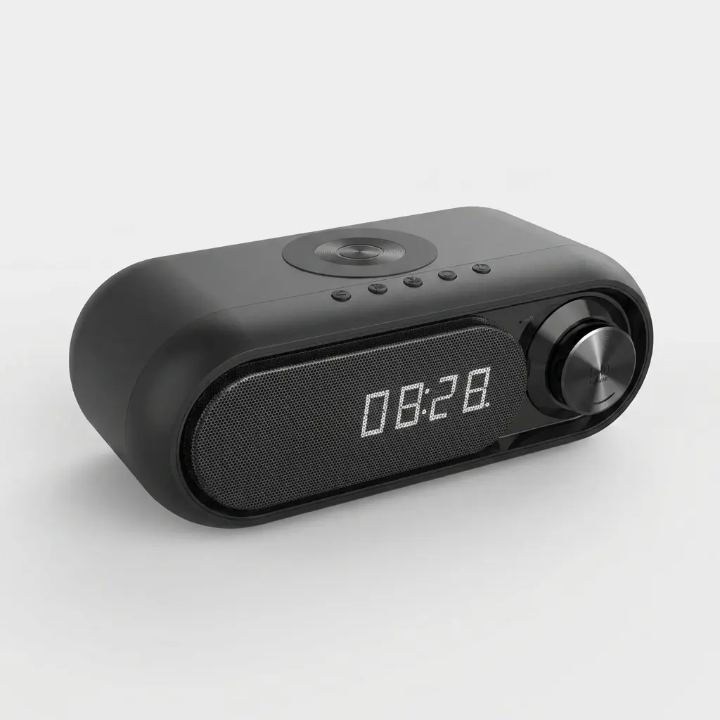 DormNest Wireless Charging Alarm Clock Speaker DormNest Wireless Charging Alarm Clock Speaker