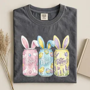 Comfort Colors Easter Dr Pepper Shirt, Easter Bunny Shirt, Bunny Easter Soda Shirt, Gift For Easter