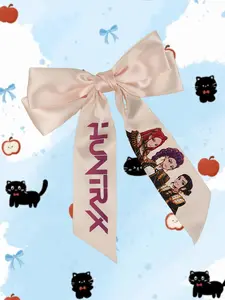 Large Kpop Hair Bow with Girl Band Printed Ribbons | Comfortable Secure Grip Clip | Versatile Design | Kpop Inspired