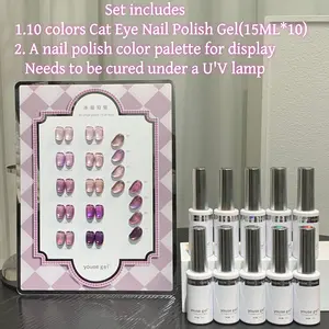 10 Color Ice Grape Nail Gel Set for Beauty Salons, Nail Polish, Romantic Filter, Includes Color Chart, Perfect for Displaying Nail Colors
