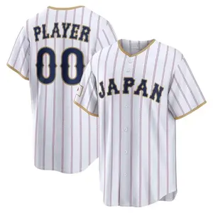 Custom Men'sYouth Japan Team Baseball Jersey – White Classic #Baseballjersey