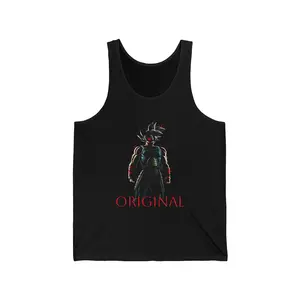 Cool Original Graphic Unisex Jersey Tank Top, Perfect for Casual Wear, Summer Festivals, Workout Gear, Gift for Fans anime lover shirt merch fan