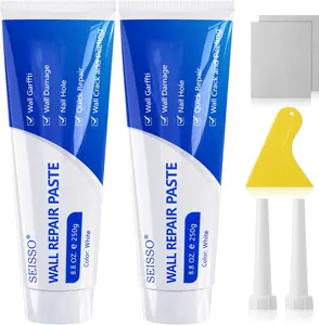 Wall Repair Kit with Scraper, Wall Spackle Paste, Quick and Easy Solution to Fill Holes for Home Walls, Plaster Dent and Wood Scratch Repair