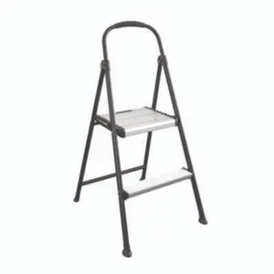 Cosco CSC11325ABK1E 2-Step Stepstool - Black & Silver