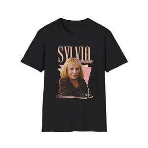 Sylvia Browne Vintage Inspired Shirt, Retro Graphic Tee, Psychic Pop Culture T-Shirt, Softstyle Unisex Casual Wear, Trendy Vintage Aesthetic Tee for Men Women