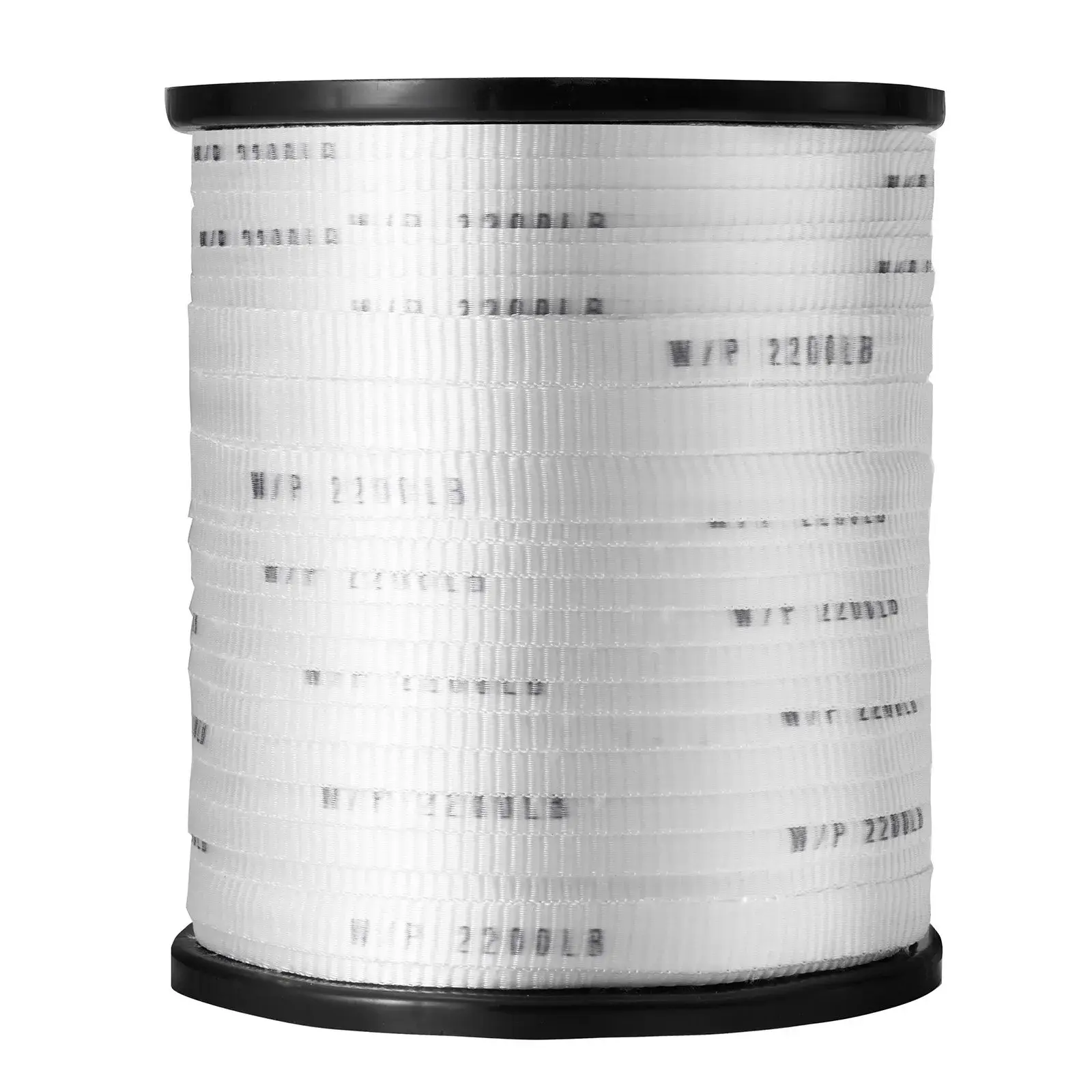 【DealsForYouDays】VEVOR Polyester Pull Tape, 5/8" x 630' Mule Tape Flat Rope, 2200 lbf Tensile Capacity, Printed Webbing Cable Pulling Tape for Packaging, Gardening, Commercial Electrical, Conduit Work, Whit Industrial Adhesive Tape Adhesive Cloth Tape