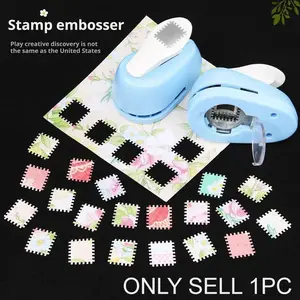 1PC stamp embossing tool, stamp journal hole punch, creative handmade embossing tool, journal material collection tool.