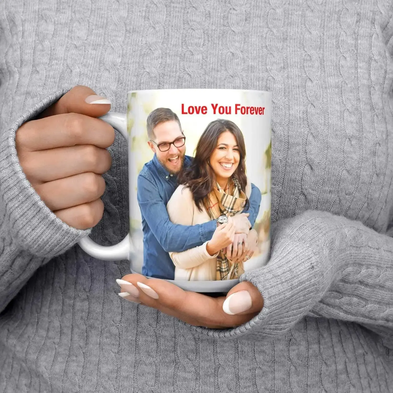1pc Custom Photo Mug Personalized Coffee Mug with Photo Unique Gift for Anniversary Valentine's Housewarming Mother's Day