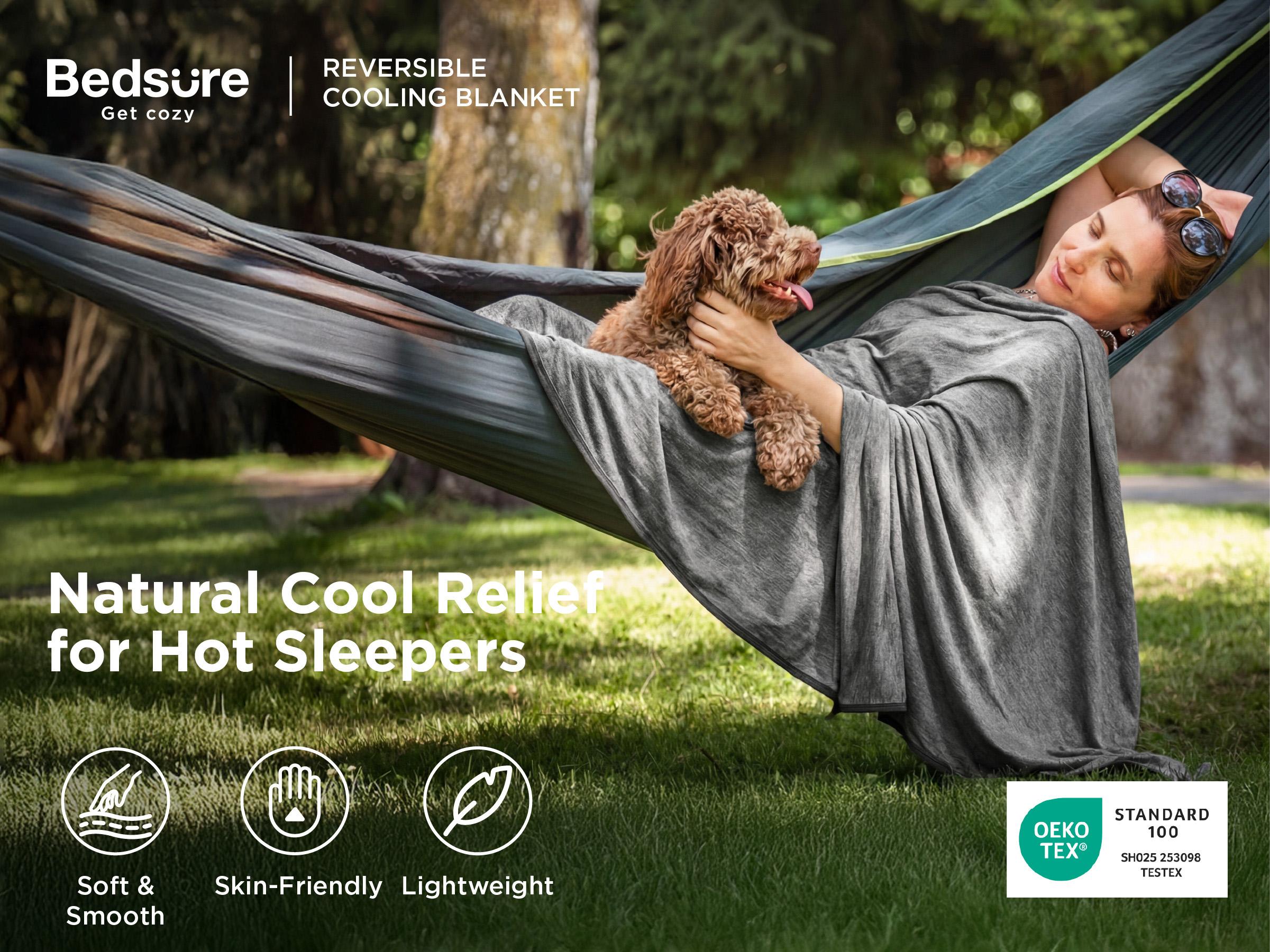 【Early Bird Sale】Bedsure Cooling Blanket for Hot Sleepers- Lightweight Sheet,Breathable Oversized Reversible Design, Rayon Derived from Bamboo, Comfy Bedding, Gift for Spring,Boyfriend Gifts, Men Gifts, Teenage Bedroom Accessories 【Early Bird Sale】Bedsure Cooling Blanket for Hot Sleepers- Lightweight Sheet,Breathable Oversized Reversible Design, Rayon Derived from Bamboo, Comfy Bedding, Gift for Spring,Boyfriend Gifts, Men Gifts, Teenage Bedroom Accessories