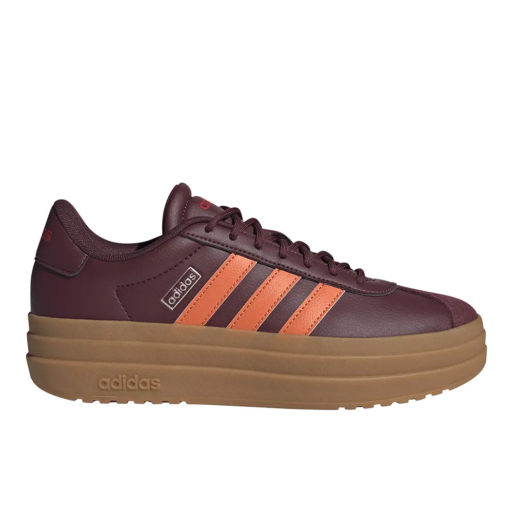 adidas Womens Vl Court Bold Sneakers Shoes Casual - Red adidas Womens Vl Court Bold Sneakers Shoes Casual - Red