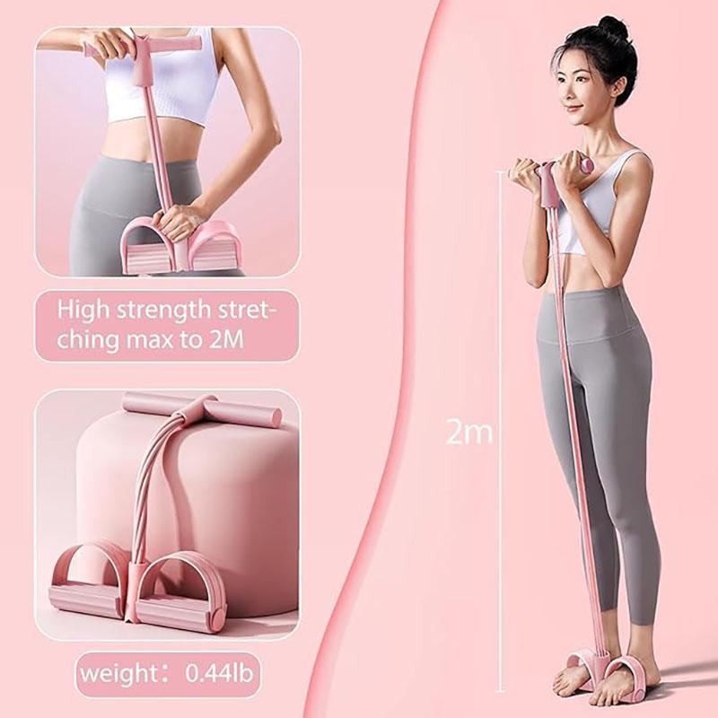 Upgraded Pedal Resistance Band - Fitness Ankle Puller StretchingBand,Multi-Functional Tension Rope for Men & Women(onlyresistance band,no yoga mat)