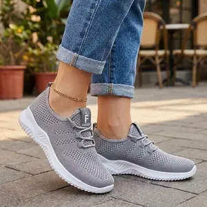Women's Casual Breathable Mesh Sneakers Lightweight EVA Sole Soft Pink Color Comfortable Low Top Fashion Running Shoes for Daily Wear Unisex Slip-On Closed Trainer