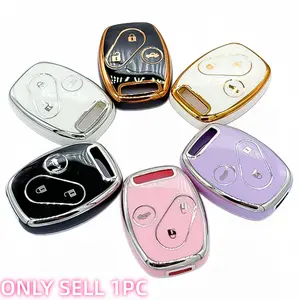 For Honda Dedicated Key Cover for Accord 8th/7th Gen, Civic, Cr-V, Odyssey, Fit, Fashionable Tpu Key Case, Car Key Protector, Key Fob Shell, Car Key Accessory, 2/3 Button Straight Layout