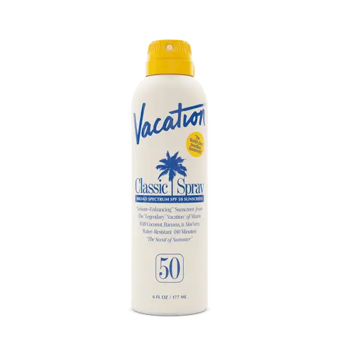 Vacation Inc Classic Spray SPF 50 -  Broad Spectrum, Lightweight Sunscreen , Transparent on All Skin Tones, Water-Resistant Sunscreen, Vegan, Dermatologist-Tested, Vegan | 6 Fl Oz.