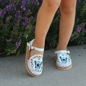 Mariposa huarache White mariposas azul Girl