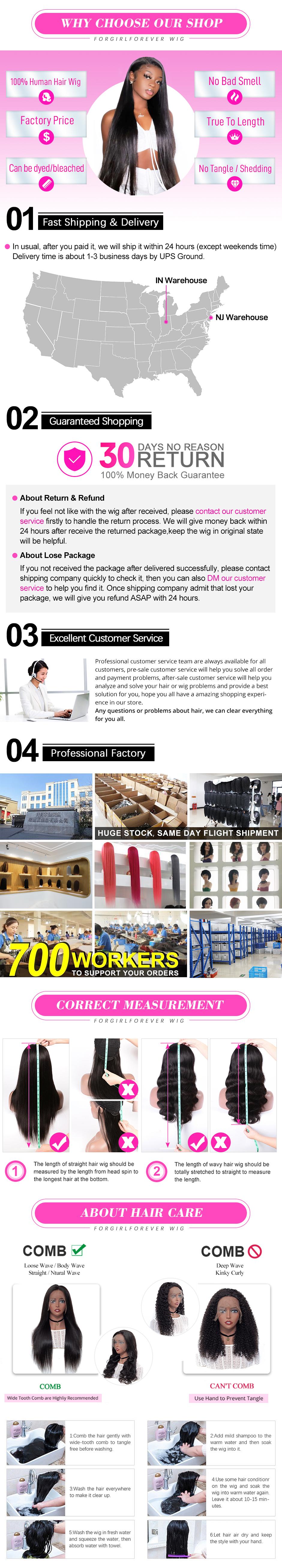 FORGIRL FOREVER Kinky Curly Glueless Wig 7x5 Bleached Knots Wear Go Wig Pre Cut HD Lace Front Wig 100% Kinky Curly Human Hair Wigs For Women