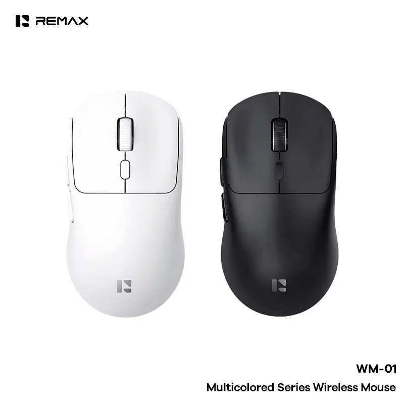 REMAX WM-01 Wireless Bluetooth Dual-Connection Ergonomic Mouse - Sensitive Touch, Long Battery Life, for Office Computers