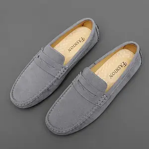 SOCKLOCKPA suede leather men’s loafers — new fashion walking shoes, comfortable driving flats, classic original style, casual moccasin footwear for men and boys