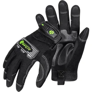 High Performance Utility Work Gloves, all Purposes Mechanical Gloves, Guantes de Trabajo, for men and women, safety utility for works (G228-Black L)