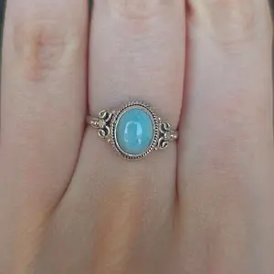 Beautiful Larimar Sterling Silver Rings