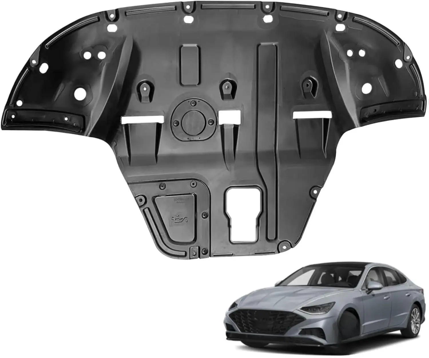 29110-L0200 Engine Splash Shields Fit for Hyundai Sonata 2020-2022 Front Skid Plate Engine Case Guards Replace#29110L0200 HY1228204 17157694