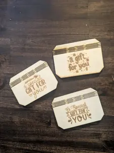 Laser Cut Gift Card Holder - One holder included