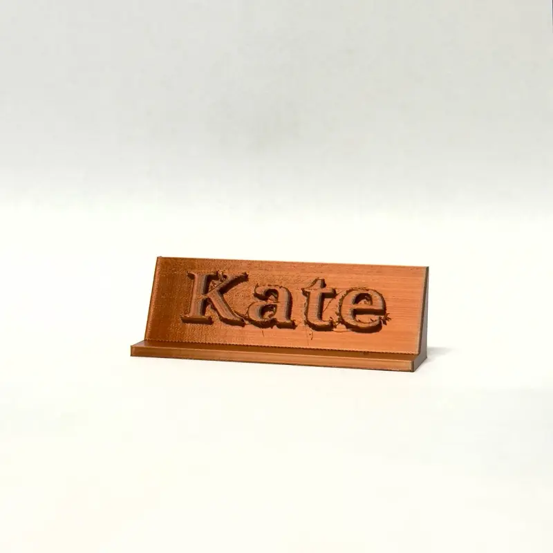 Custom 3D Printed Desk Name Plate – Personalized Office Sign Gift Idea
