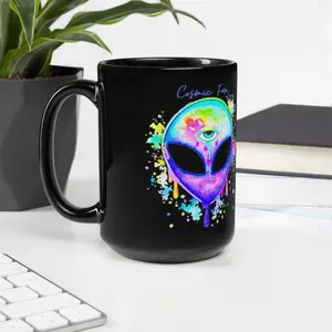 Black Cosmic Fam Glossy Mug