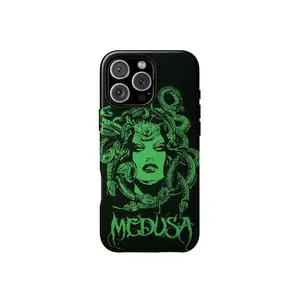 Medusa Phone Cover Dual Shell Themed Phone Case Anti-Drop, Anti-Fingerprint For IPhone 17-11, Pro Max, Pro Plus, and Samsung S26-22 Protection Safety