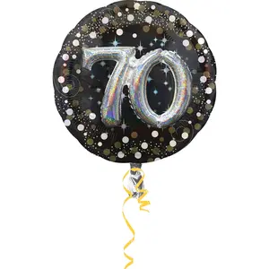 Sparkling 70th Birthday Foil Balloon