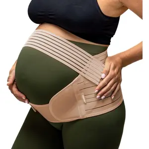 4 in 1 Pregnancy Support Belt Maternity & Postpartum Band - Relieve Back, Pelvic, Hip Pain, SPD & PGP| inc 40 Page Pregnancy Book for Birth Preparation, Labor & Recovery