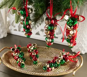 Set of 6 Jingle Bell Ornaments By Valerie